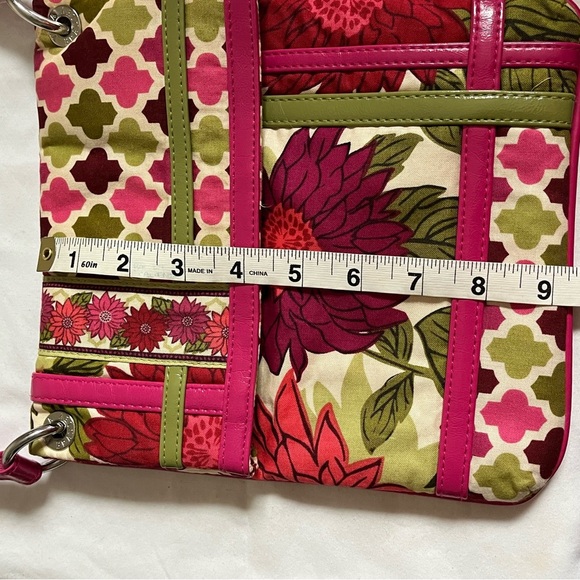 VTG Vera Bradley Hello Dahlia Flip Hipster Long Strap Crossbody EUC - Picture 9 of 11